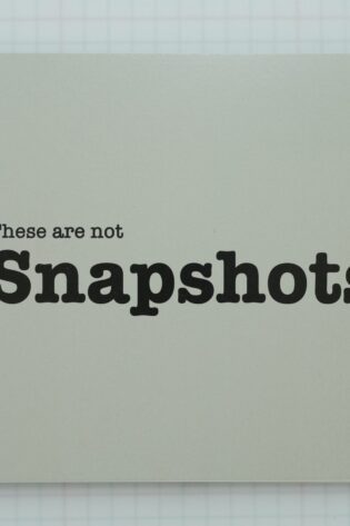 These are not snapshots, they are conversations between image and Ai